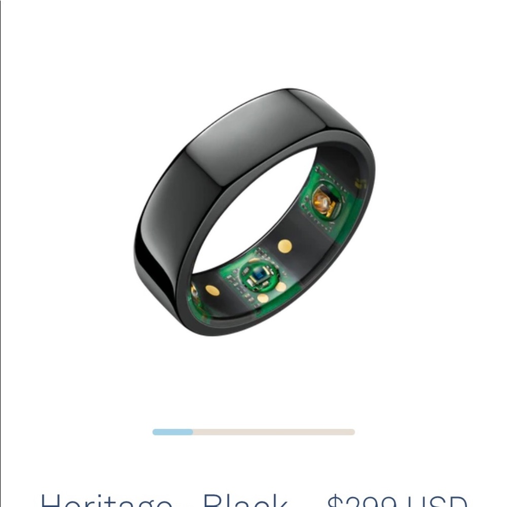 Oura Heritage black fitness/sleep tracker